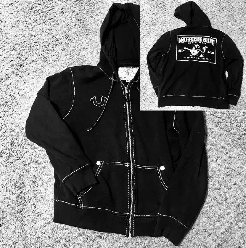 American Y2K Retro Zipper Up Hoodie Clothes Harajuku Hip HopCasual Zip Jacket Tops Goth Oversized Hoodie Sweatshirt Men Women
American Y2K Retro Zipper Up Hoodie Clothes Harajuku Hip HopCasual Zip Jacket Tops Goth Oversized Hoodie Sweatshirt Men Women