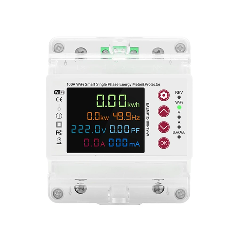 Home Automation Energy Power Meter Bi-Directional Meter Leakage Current Monitoring Over Under Voltage Protection
Home Automation Energy Power Meter Bi-Directional Meter Leakage Current Monitoring Over Under Voltage Protection