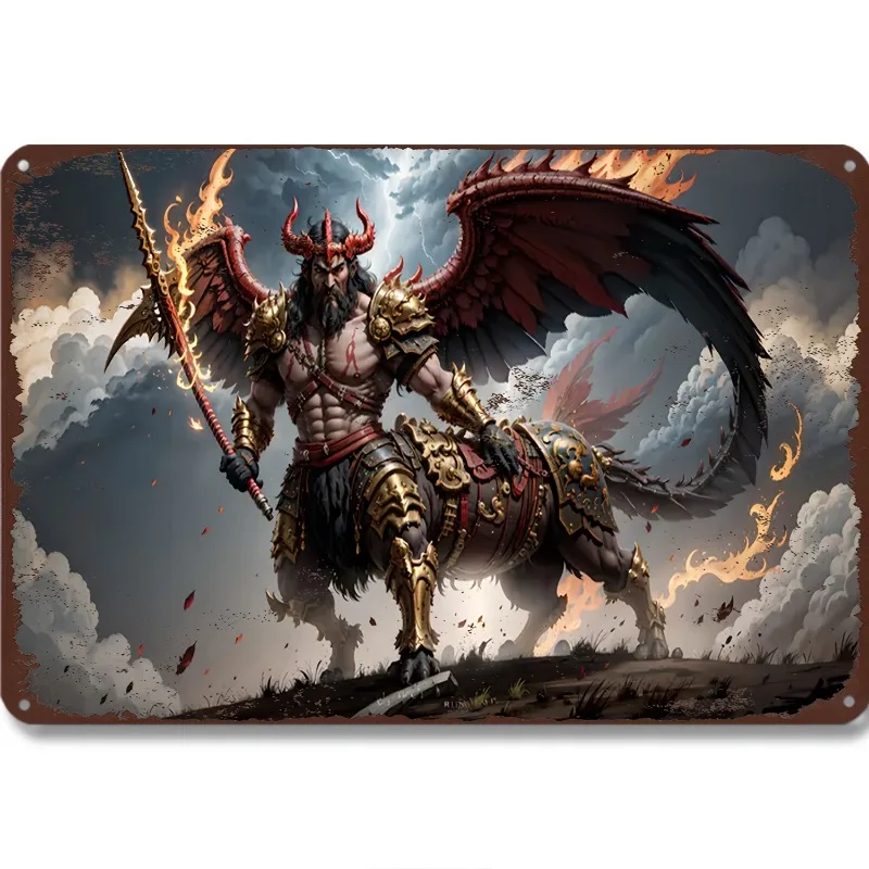 Mythical Dragon Warrior Metal Tin Sign, 7.9x11.8"/11.8x17.7", Fantasy Art Aluminum Wall Hanging Decor for Home, Living Room
Mythical Dragon Warrior Metal Tin Sign, 7.9x11.8"/11.8x17.7", Fantasy Art Aluminum Wall Hanging Decor for Home, Living Room