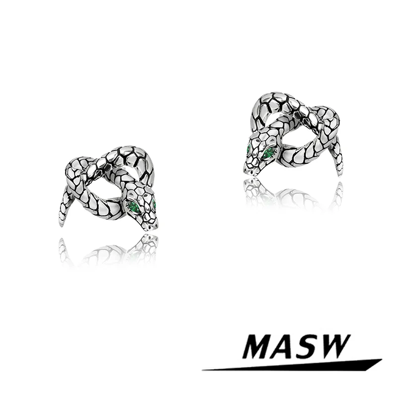 MASW Original Design Cool Style Cute Dancing Snake Stud Earrings For Women Girl Gift Modern Jewelry Hot Sale
MASW Original Design Cool Style Cute Dancing Snake Stud Earrings For Women Girl Gift Modern Jewelry Hot Sale