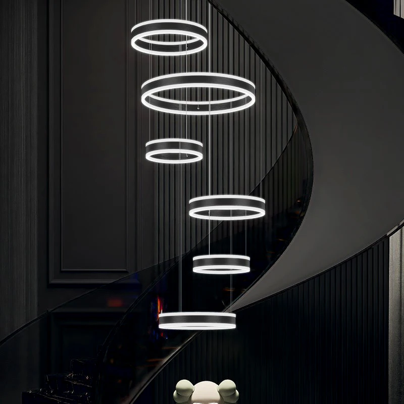 Nordic home decor staircase Chandelier Pendant lamp lights indoor lighting Ceiling lamp ring hanging light lamps for living room
Nordic home decor staircase Chandelier Pendant lamp lights indoor lighting Ceiling lamp ring hanging light lamps for living room