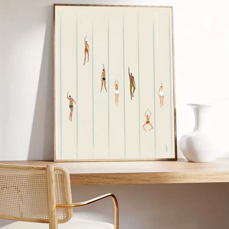 Minimalist Swimsuit Artworks Swimming Pool Art Blue Aesthetic Posters Summer Print Living Room Bedroom Mural Poster Decorations
Minimalist Swimsuit Artworks Swimming Pool Art Blue Aesthetic Posters Summer Print Living Room Bedroom Mural Poster Decorations