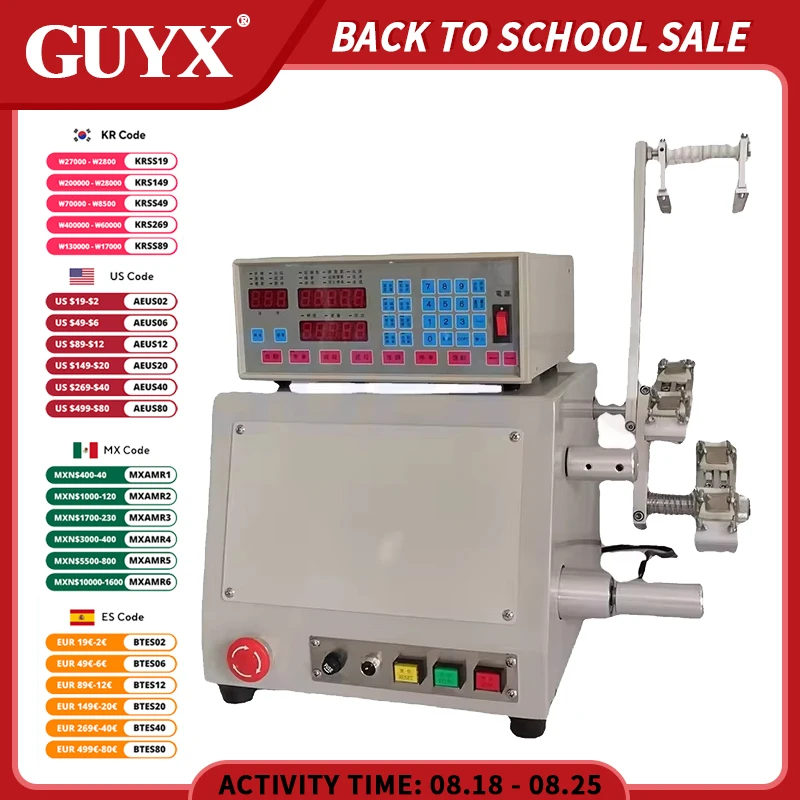 Automatic Side Dual Axis Electromechanical Induction Coil Wrapping Platform Automatic Winding Machine CNC Copper Wire 0.04-1.2MM
Automatic Side Dual Axis Electromechanical Induction Coil Wrapping Platform Automatic Winding Machine CNC Copper Wire 0.04-1.2MM