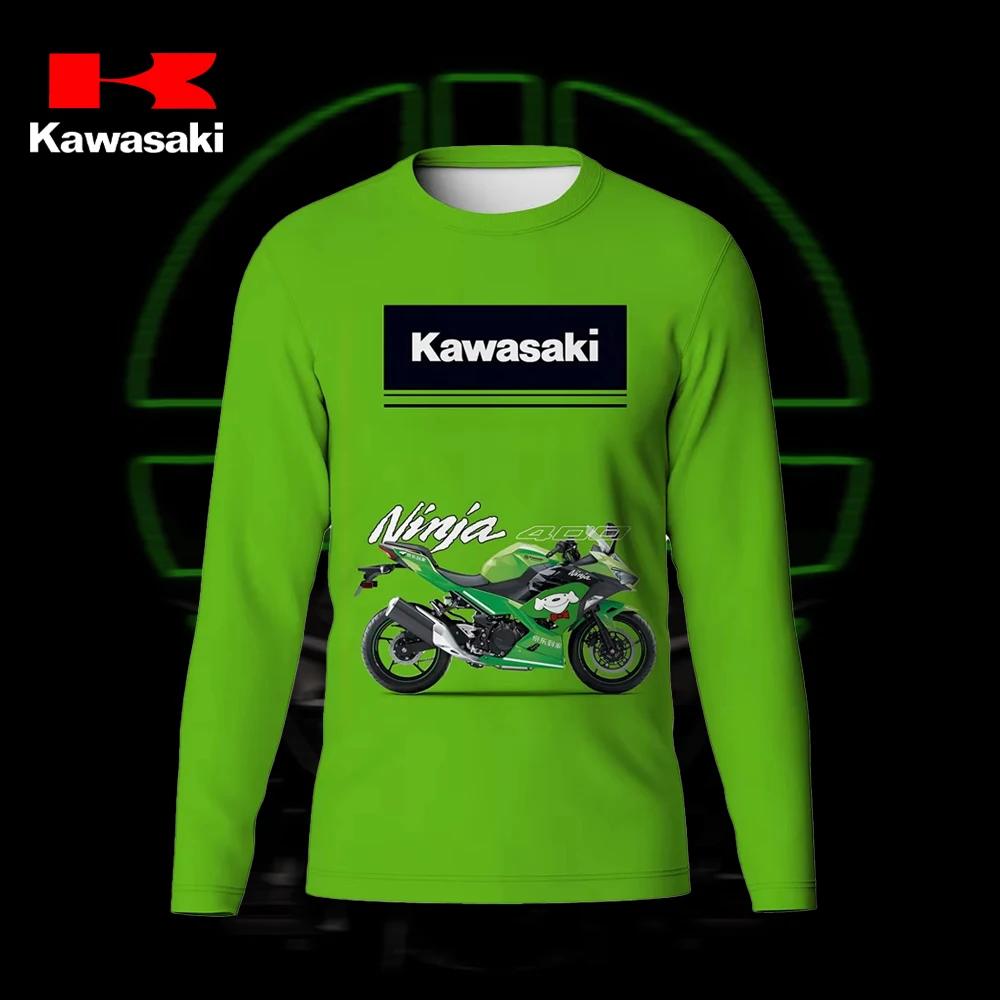 Kawasaki мотоциклетная гоночная команда для мужчин и женщин футболка с круглым вырезом с длинным рукавом уличный стиль мото фанаты винтажные быстросохнущие топы для мотокросса
Kawasaki мотоциклетная гоночная команда для мужчин и женщин футболка с круглым вырезом с длинным рукавом уличный стиль мото фанаты винтажные быстросохнущие топы для мотокросса