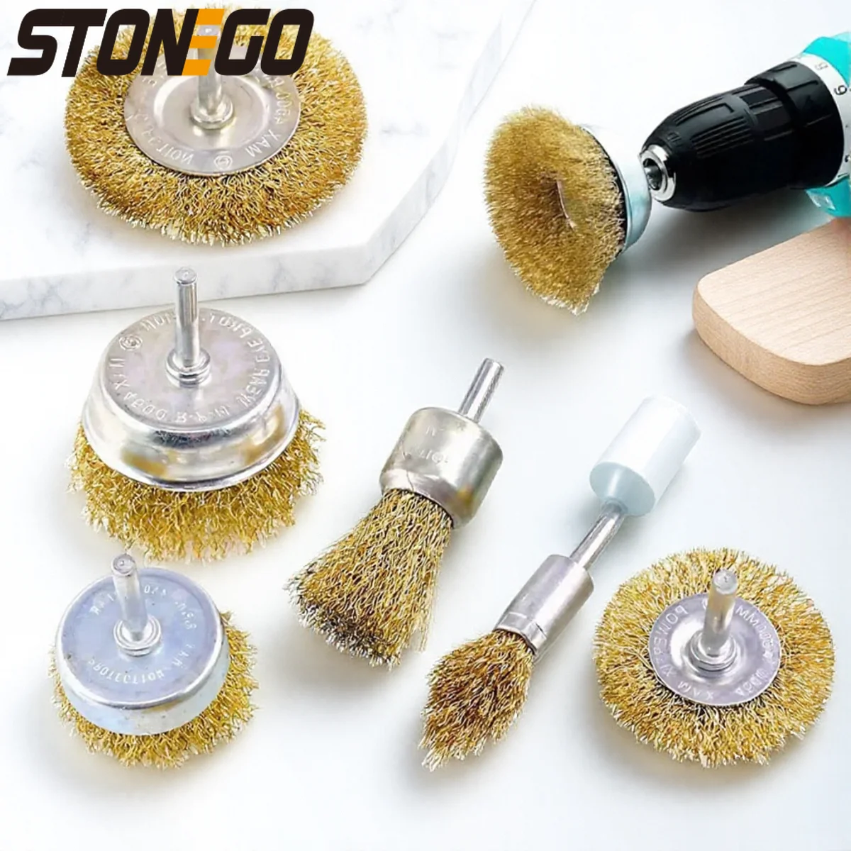 6Pcs Wire Brush Set Shaft Grinding Wheel Rust Removal Polishing Electric Grinder Drill Accessory
6Pcs Wire Brush Set Shaft Grinding Wheel Rust Removal Polishing Electric Grinder Drill Accessory
