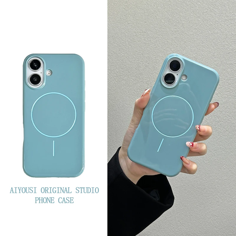 Trendy New Blue Magnetic Suitable for iPhone 16 Case Apple 14promax 13pro Slamproof Personalized 15promax16pro Protective Case
Trendy New Blue Magnetic Suitable for iPhone 16 Case Apple 14promax 13pro Slamproof Personalized 15promax16pro Protective Case