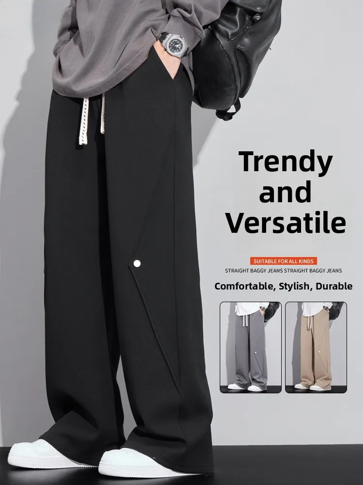 Мужские повседневные брюки Bla: весенне-осенние, свободные, прямые, широкие штанины, большие размеры, для подростков, с высокой талией, свободный крой, спортивные штаны
Мужские повседневные брюки Bla: весенне-осенние, свободные, прямые, широкие штанины, большие размеры, для подростков, с высокой талией, свободный крой, спортивные штаны