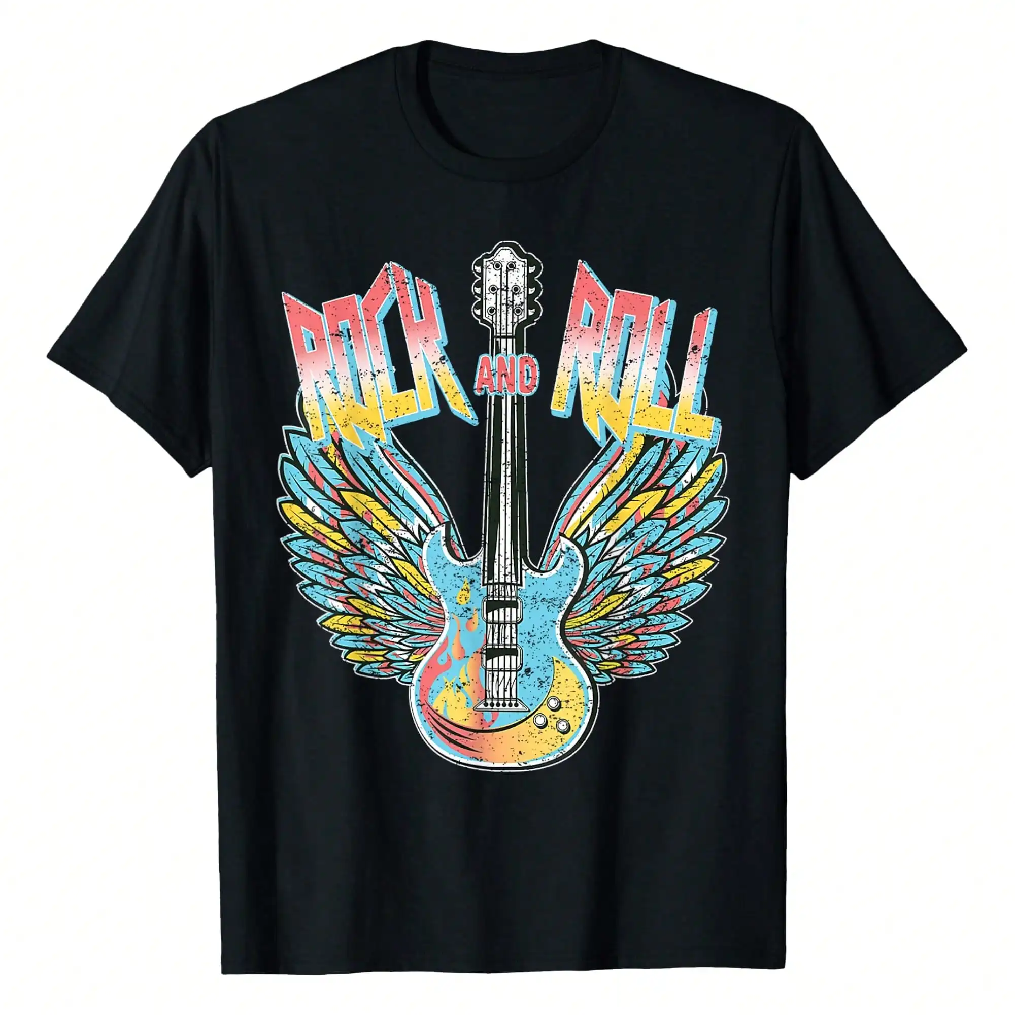 Vintage Retro 80s Rock & Roll Music Electric Guitar Wings T-Shirt Tees Short Sleeve Casual Women T Shirts 100% Cotton Tee Shirt
Vintage Retro 80s Rock & Roll Music Electric Guitar Wings T-Shirt Tees Short Sleeve Casual Women T Shirts 100% Cotton Tee Shirt