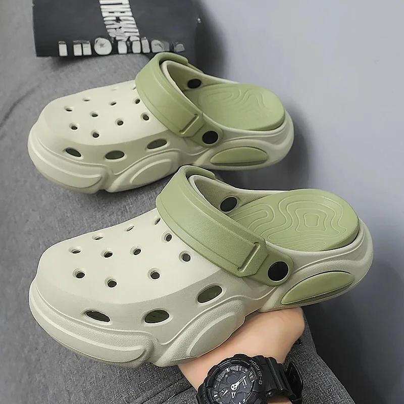 Summer Men's Thick-Soled Non-Slip Breathable Toe-Cap Sandals Casual Beach Slippers Plus Size Multicolor Men Shoes
Summer Men's Thick-Soled Non-Slip Breathable Toe-Cap Sandals Casual Beach Slippers Plus Size Multicolor Men Shoes
