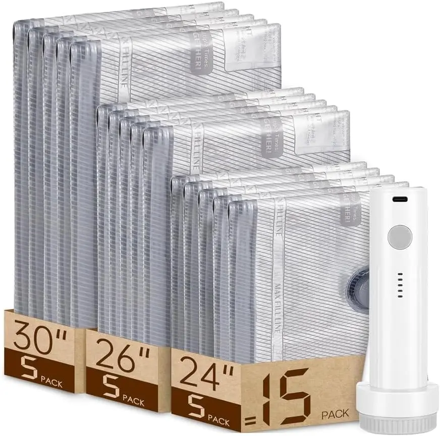 Усовершенствованные беспроводные вакуумные пакеты 2026 года – компактное хранение для путешествий и упаковки одежды, идеально подходят для ручной клади и отпуска.
Усовершенствованные беспроводные вакуумные пакеты 2026 года – компактное хранение для путешествий и упаковки одежды, идеально подходят для ручной клади и отпуска.