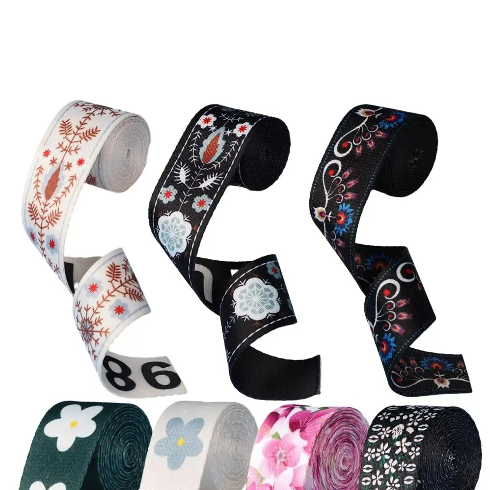 5/10/20/50Yards 38mm Canvas Ribbon Heat Transfer Printing Flowers Series Artistic Style Crafts For Belt Bag Sewing Accessoires
5/10/20/50Yards 38mm Canvas Ribbon Heat Transfer Printing Flowers Series Artistic Style Crafts For Belt Bag Sewing Accessoires