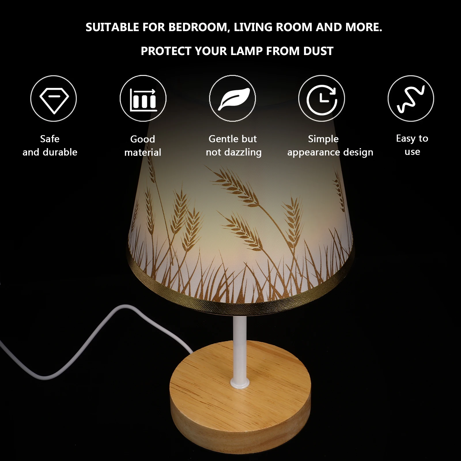 1pc Printed Cloth Shade Decorative Lamp Cover For Desk Bedside Floor Lamp Durable Dustproof Easy Install Light Cover For Home
1pc Printed Cloth Shade Decorative Lamp Cover For Desk Bedside Floor Lamp Durable Dustproof Easy Install Light Cover For Home