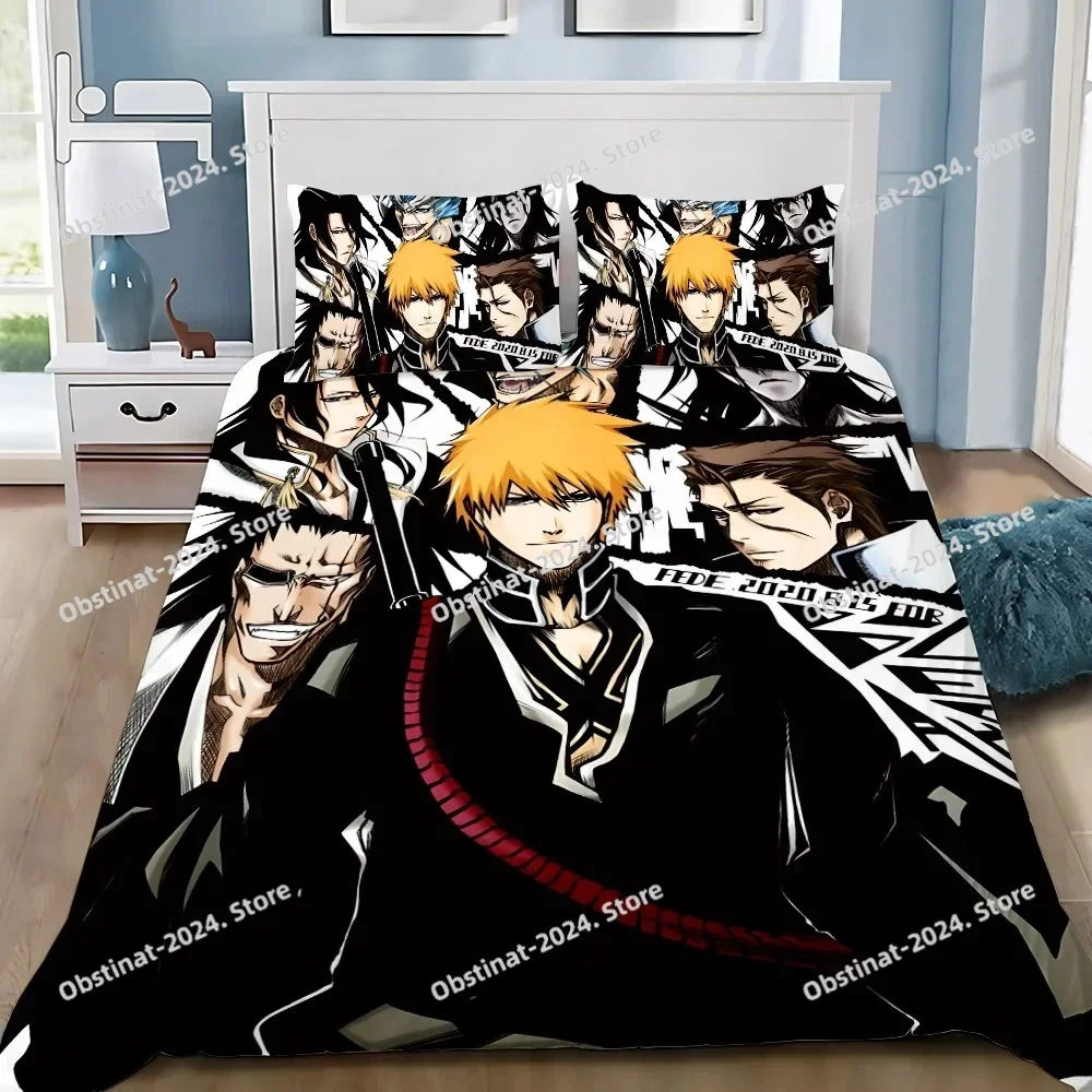 B-Bleach Duvet Pillowcase Bedding Set Adult Boy Kurosakies Ichigo Girl Bedroom Decoration Children Gift Single Double Large Size
B-Bleach Duvet Pillowcase Bedding Set Adult Boy Kurosakies Ichigo Girl Bedroom Decoration Children Gift Single Double Large Size