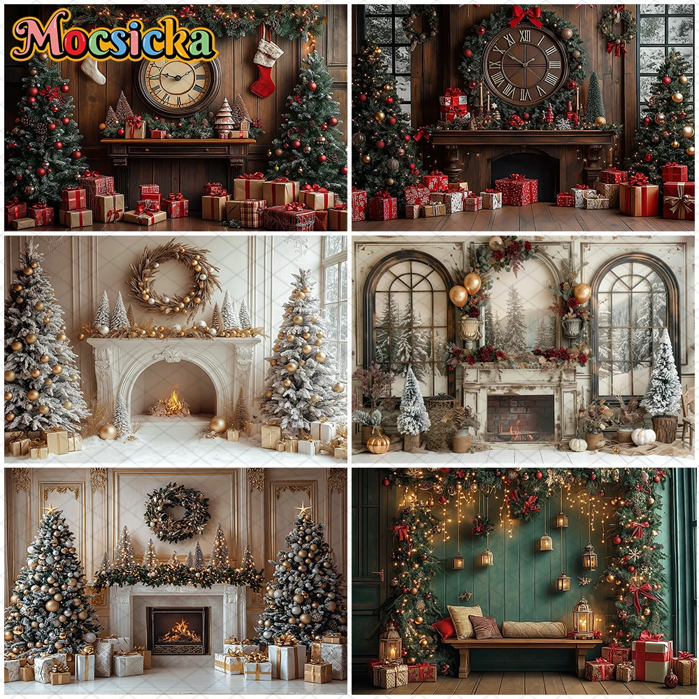 Mocsicka Christmas Photography Background Home Fireplace Xmas Tree Gifts Decoration Children Adult Family Holiday Party Backdrop
Mocsicka Christmas Photography Background Home Fireplace Xmas Tree Gifts Decoration Children Adult Family Holiday Party Backdrop