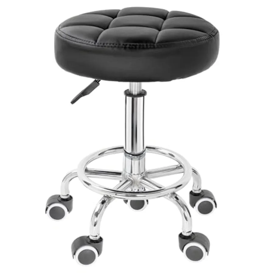 PU Leather Rolling Stool Height Adjustable Round Swivel Stools for Spa Salon Massage Work Chair with Feet Rest
PU Leather Rolling Stool Height Adjustable Round Swivel Stools for Spa Salon Massage Work Chair with Feet Rest