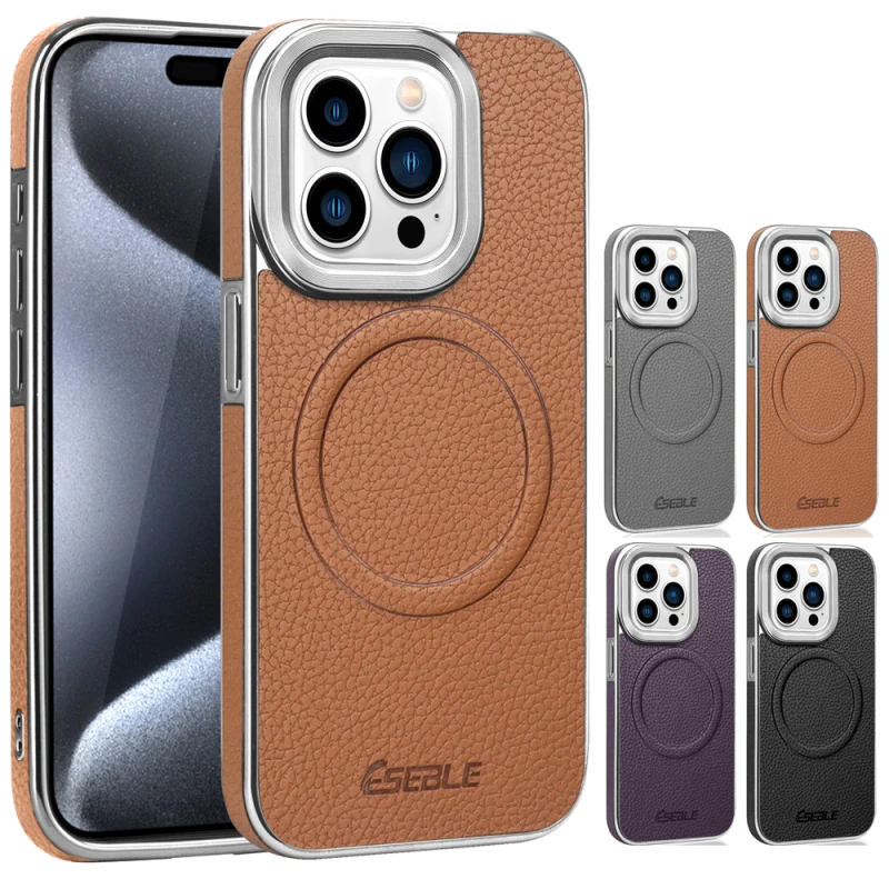 Leather Plating Phone Case For iPhone 12 13 14 15 Pro Max 14 Plus Slim Skin Friendly Magnetic Wireless Charge Shockproof Shell
Leather Plating Phone Case For iPhone 12 13 14 15 Pro Max 14 Plus Slim Skin Friendly Magnetic Wireless Charge Shockproof Shell
