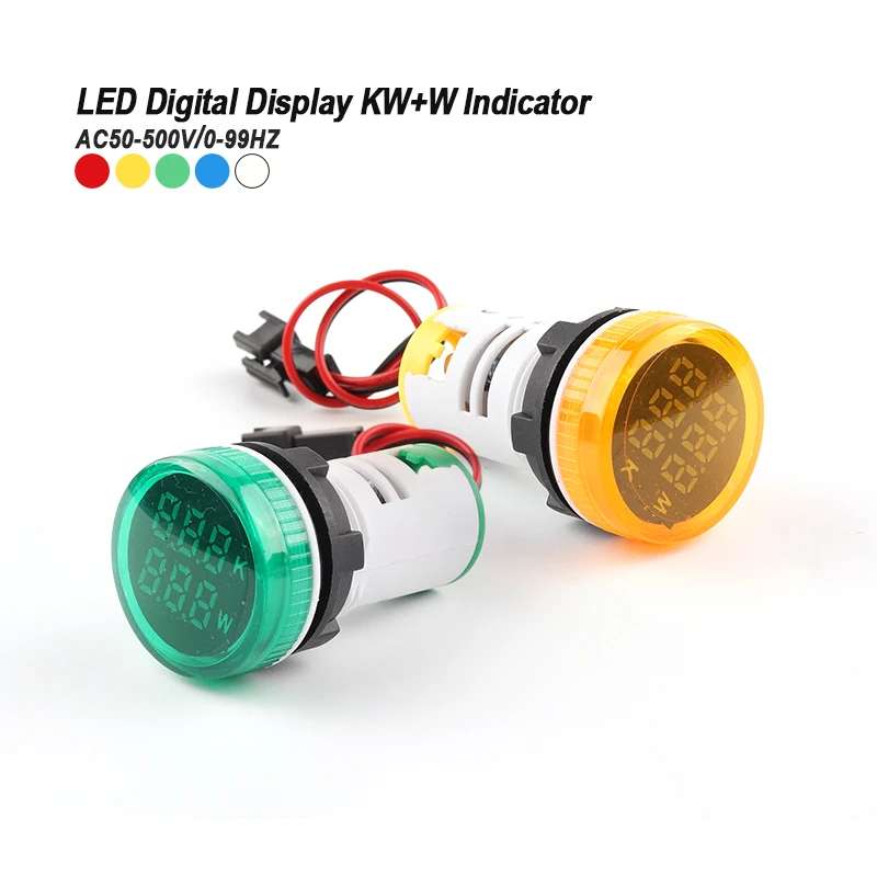 22mm AC 220V-380V Mini LED Dual Digital Display Power Indicator AD101-22KW+W Power Tester Max.26KW-Max.45KW
22mm AC 220V-380V Mini LED Dual Digital Display Power Indicator AD101-22KW+W Power Tester Max.26KW-Max.45KW