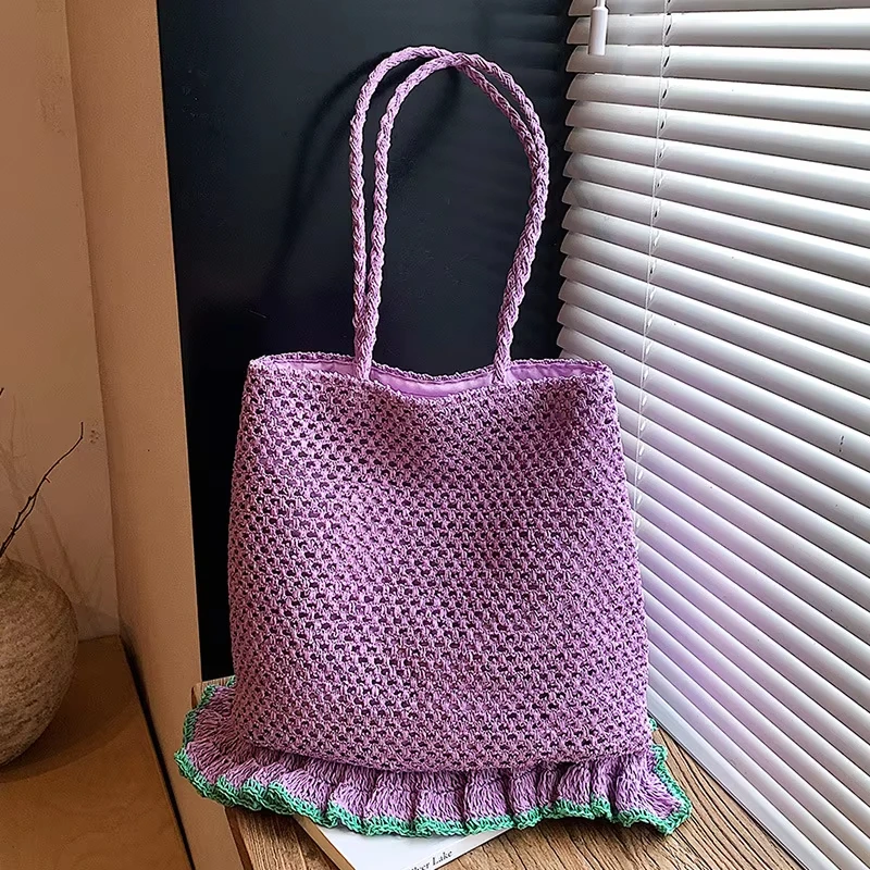 2026 Fashion Pleated Lace Tassel Woven Straw Beach Shoulder Handbag for Skirt Seaside Vacation Brand Design Grass Tote Bag
2026 Fashion Pleated Lace Tassel Woven Straw Beach Shoulder Handbag for Skirt Seaside Vacation Brand Design Grass Tote Bag