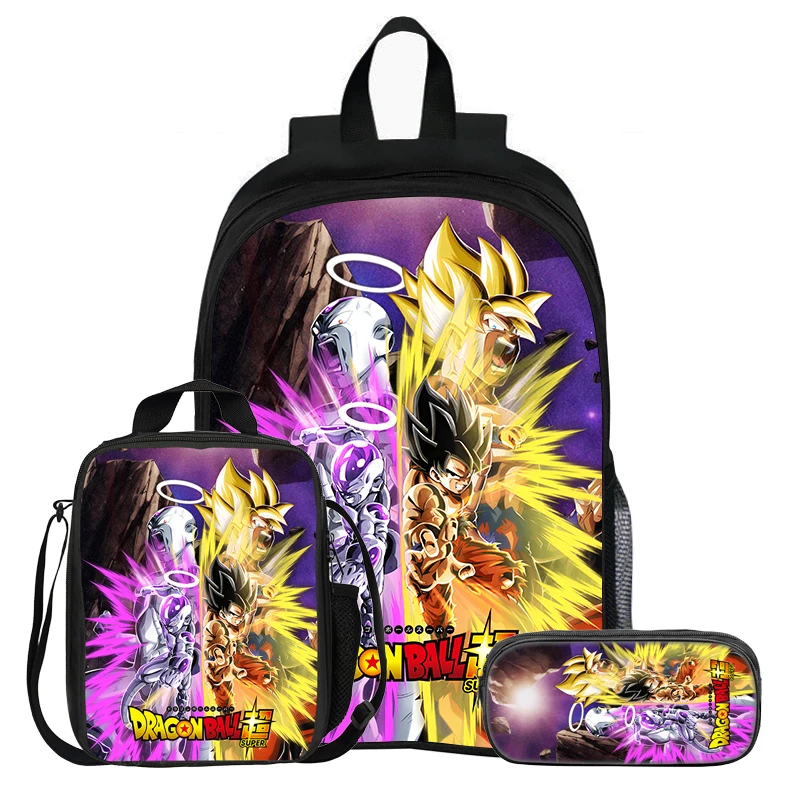Dragon Ball Super Saiyan Goku Children Travel Backpack 3Pcs Set Backpack Pencil Bags Bookbag with Lunch bag Knapsack
Dragon Ball Super Saiyan Goku Children Travel Backpack 3Pcs Set Backpack Pencil Bags Bookbag with Lunch bag Knapsack
