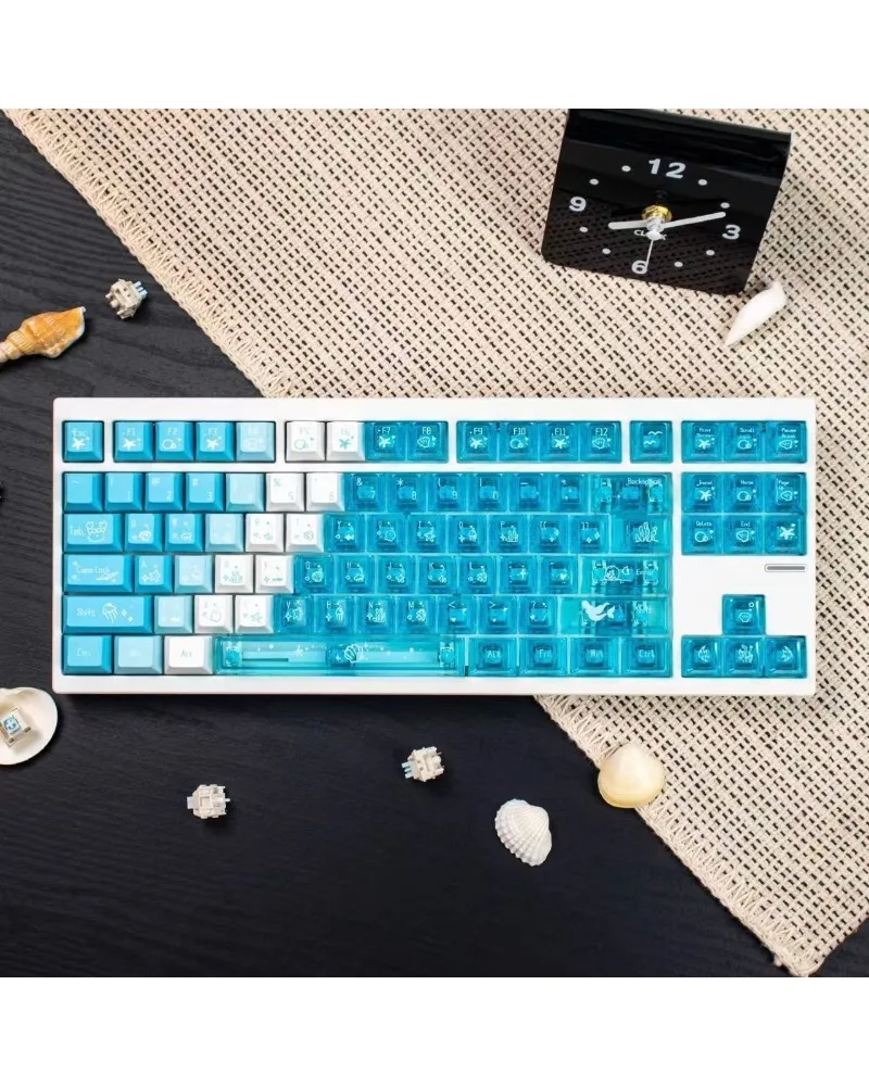 Keycap customization full set of PBT + PC original purple rhyme gradual change powder through mechanical keyboard
Keycap customization full set of PBT + PC original purple rhyme gradual change powder through mechanical keyboard