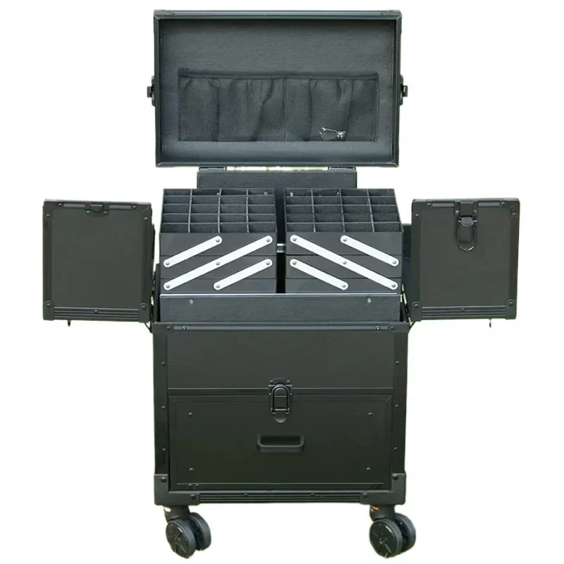 Large Capacity Aluminum Alloy Multi-functional Box Professional Nail Care Case, Cosmetic Case, Embroiderer's Trolley Tool Box
Large Capacity Aluminum Alloy Multi-functional Box Professional Nail Care Case, Cosmetic Case, Embroiderer's Trolley Tool Box