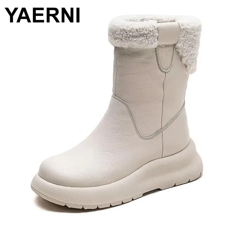 2025 Snow Boots Women Genuine Leather Round Toe Non-Slip Waterproof Solid Color Neutral Winter Ladies Shoes Handmade
2025 Snow Boots Women Genuine Leather Round Toe Non-Slip Waterproof Solid Color Neutral Winter Ladies Shoes Handmade