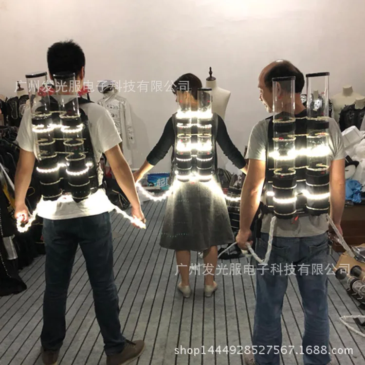 LED Luminous Cocktail Beer Barrel Bar KTV Backpack Luminous Clothing Champagne Barrel
LED Luminous Cocktail Beer Barrel Bar KTV Backpack Luminous Clothing Champagne Barrel