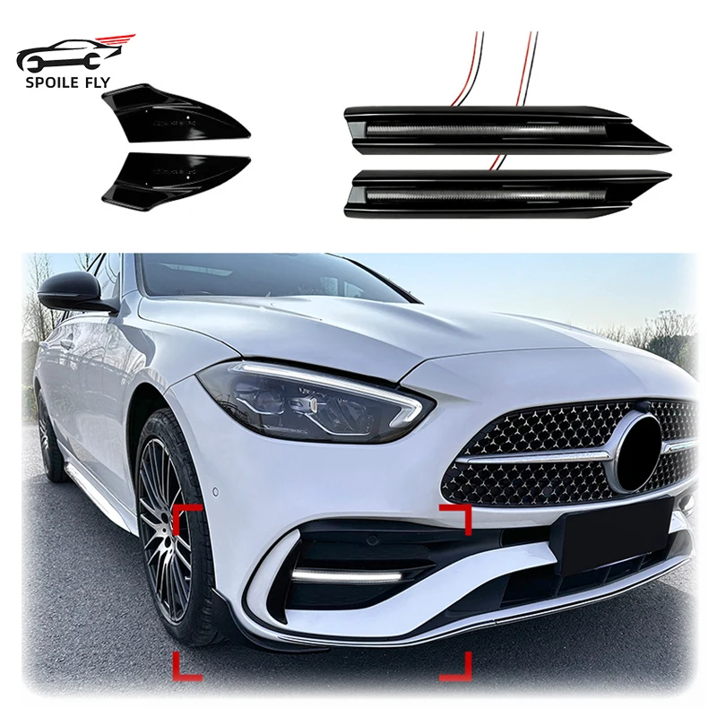 2022 To Up For Mercedes Benz C Class W206 C200 C300 C43 AMG Brabus Car Front corner Bumper Lip Spoiler Light Frames Lamp Cover
2022 To Up For Mercedes Benz C Class W206 C200 C300 C43 AMG Brabus Car Front corner Bumper Lip Spoiler Light Frames Lamp Cover