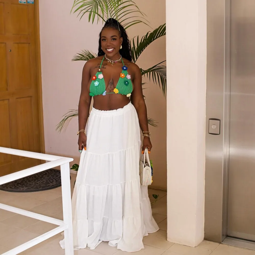 White Beach Summer Skirt For Women Without Top High Waist Chiffon Long Maxi Party Skirt Holiday Bottom Wear
White Beach Summer Skirt For Women Without Top High Waist Chiffon Long Maxi Party Skirt Holiday Bottom Wear