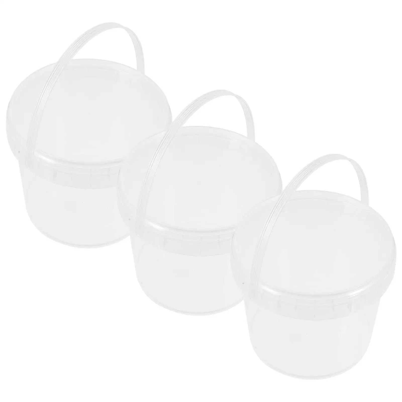 3 Pcs Ice Cream Bucket with Lid Homemade Storage Containers Cover Barrel Plastic for Food
3 Pcs Ice Cream Bucket with Lid Homemade Storage Containers Cover Barrel Plastic for Food