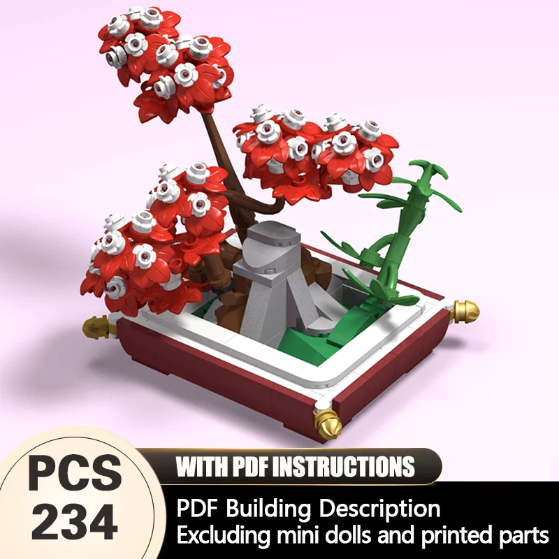 Creators Plant Series Model MOC Building Bricks Red Bonsai Tree Modular Technology Gifts Holiday Assemble Children Toys Suit
Creators Plant Series Model MOC Building Bricks Red Bonsai Tree Modular Technology Gifts Holiday Assemble Children Toys Suit