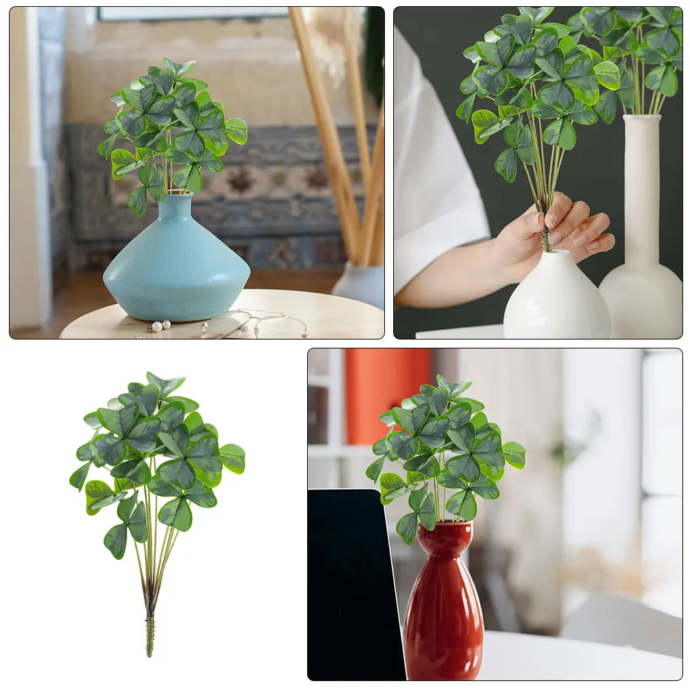2 Pcs Artificial Green Plant Simulation Clover Decor Shamrock Picks for Home Indoor Decor Vase Fillers DIY Stems
2 Pcs Artificial Green Plant Simulation Clover Decor Shamrock Picks for Home Indoor Decor Vase Fillers DIY Stems
