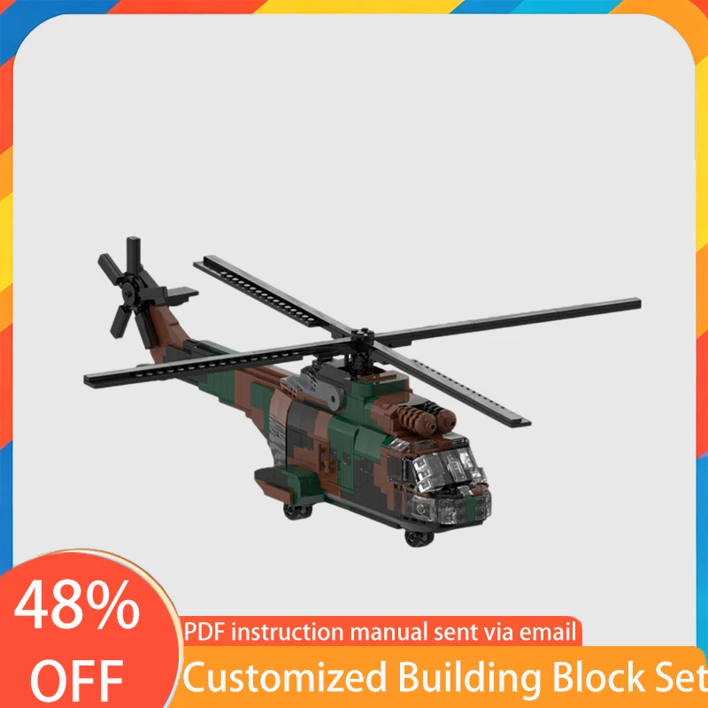 935 PCS War series SA330 Puma MOC Customize Modular Building Block Model Simple Brick Design Technology DIY Holiday Toys Gifts
935 PCS War series SA330 Puma MOC Customize Modular Building Block Model Simple Brick Design Technology DIY Holiday Toys Gifts