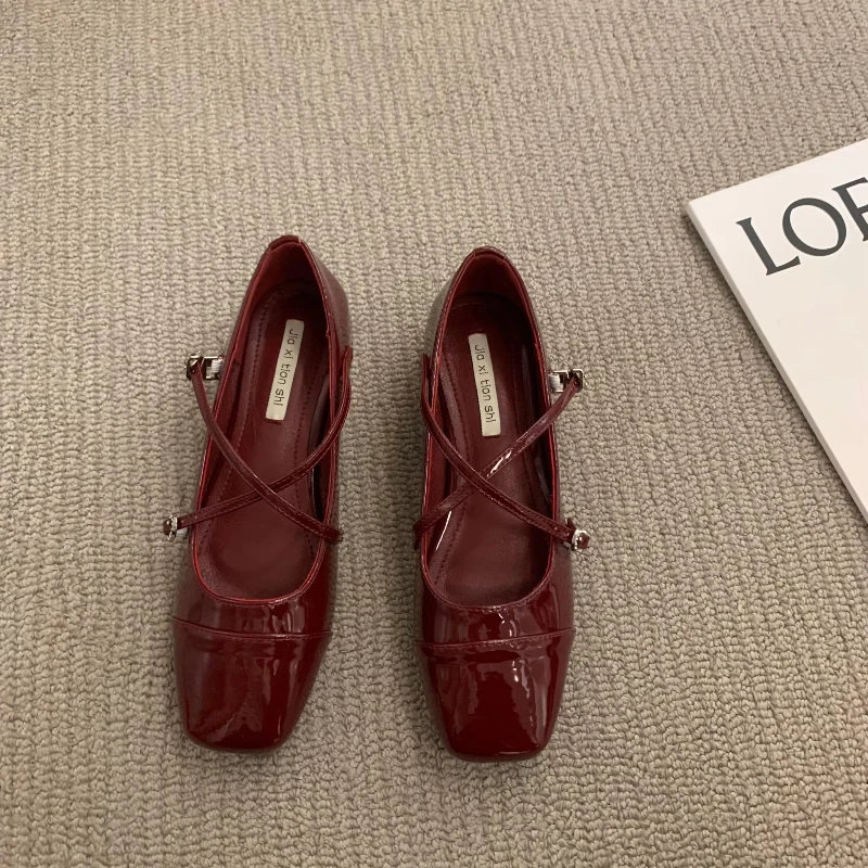 Thick Low Heels Women Pumps Cross Silver Mary Jane Square Toe Single Shoe Women's 2023 New Spring Solid Casual Buckle Loafers
Thick Low Heels Women Pumps Cross Silver Mary Jane Square Toe Single Shoe Women's 2023 New Spring Solid Casual Buckle Loafers