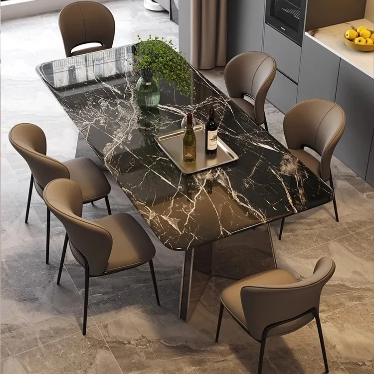 Modern simple marble dining table home high-end Italian light luxury high-end restaurant
Modern simple marble dining table home high-end Italian light luxury high-end restaurant