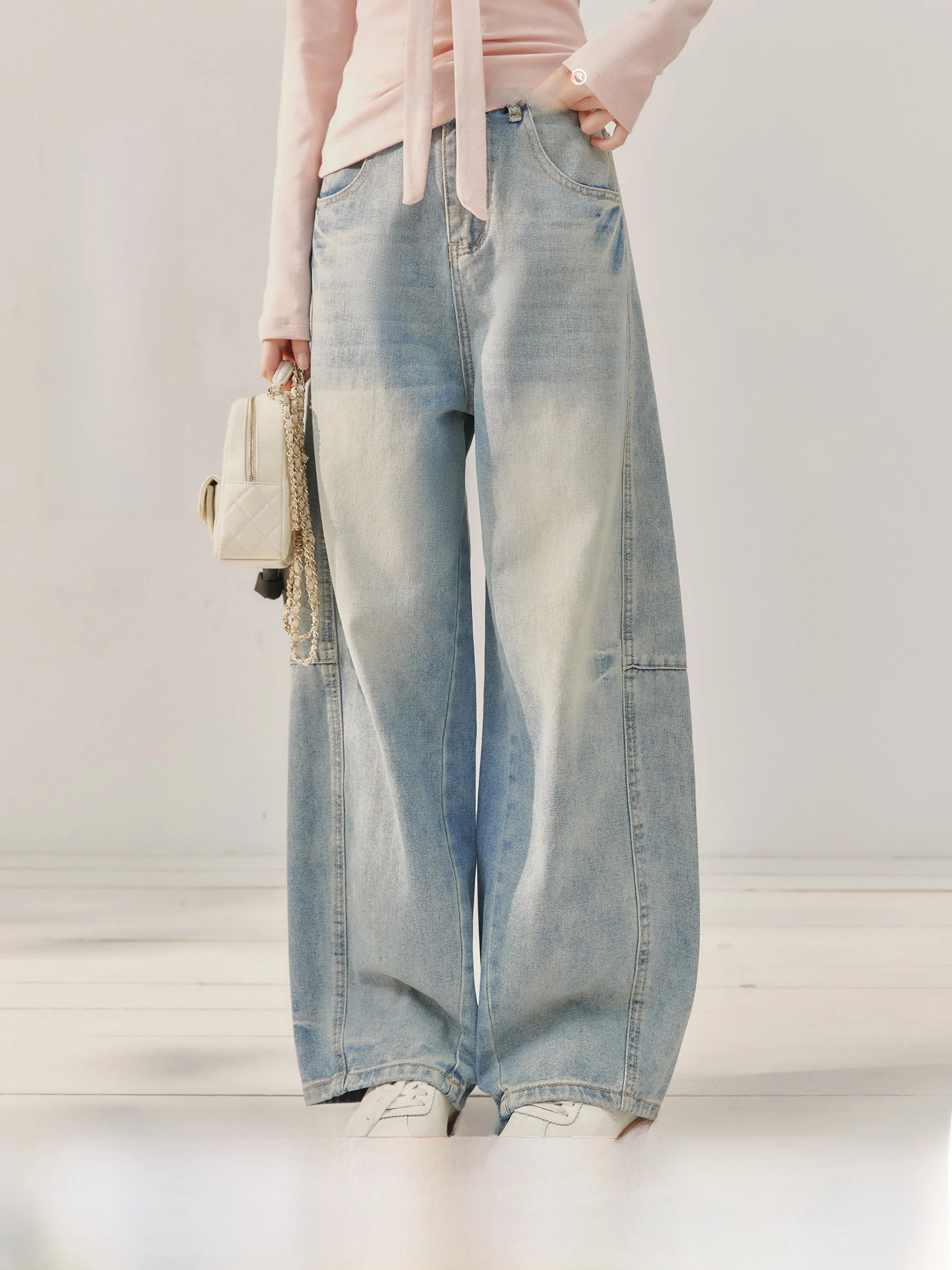 Elegant High Waist Wide Leg Blue Jeans Women's Loose Drapey American Style Spring Summer Fashion Ladies Premium Denim
Elegant High Waist Wide Leg Blue Jeans Women's Loose Drapey American Style Spring Summer Fashion Ladies Premium Denim