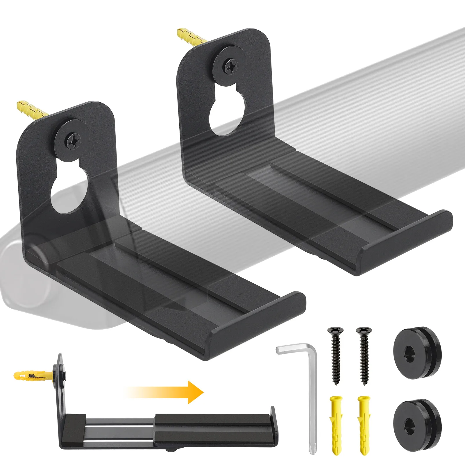 Universal Soundbar Wall Mount Bracket Depth Adjustable for Bose, JBL, LG, Sonos
Universal Soundbar Wall Mount Bracket Depth Adjustable for Bose, JBL, LG, Sonos