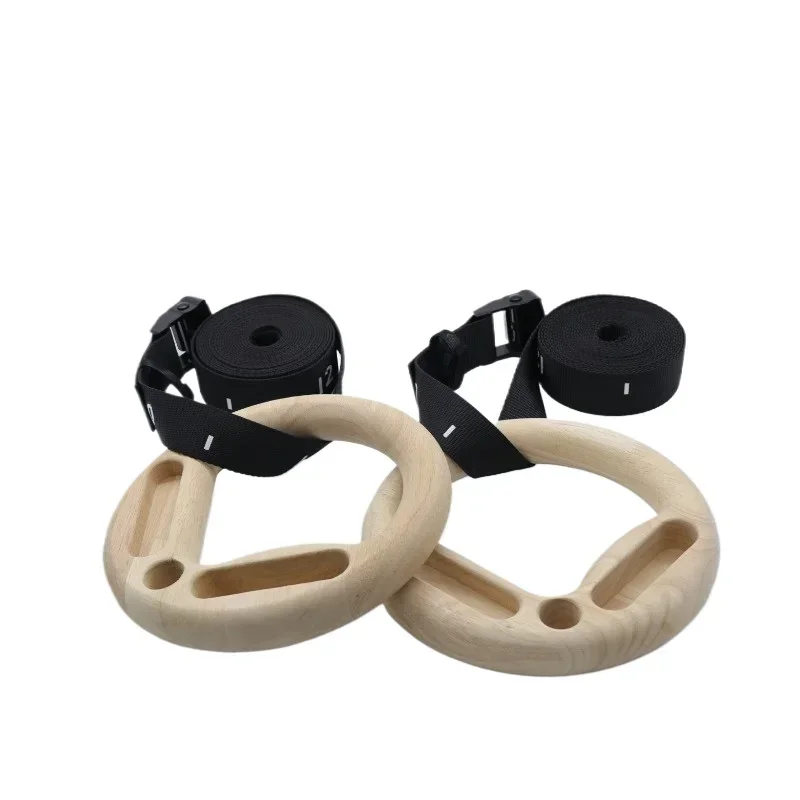High strength webbing rings Birch gymnastics rings Forearm strength climbing rings
High strength webbing rings Birch gymnastics rings Forearm strength climbing rings