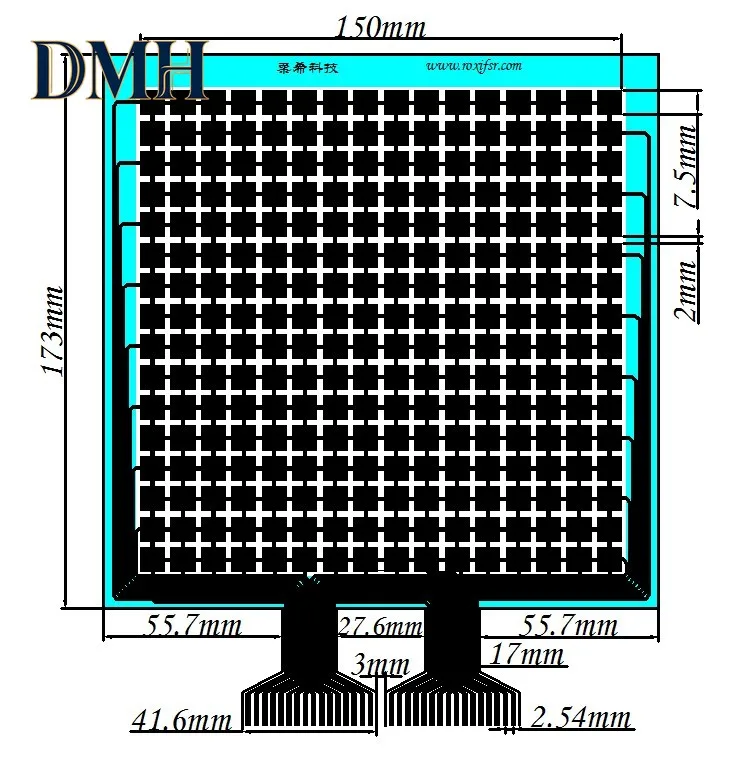 RX-M1616M Whole Column Distribution Flexible Thin Film Pressure Sensor FSR
RX-M1616M Whole Column Distribution Flexible Thin Film Pressure Sensor FSR