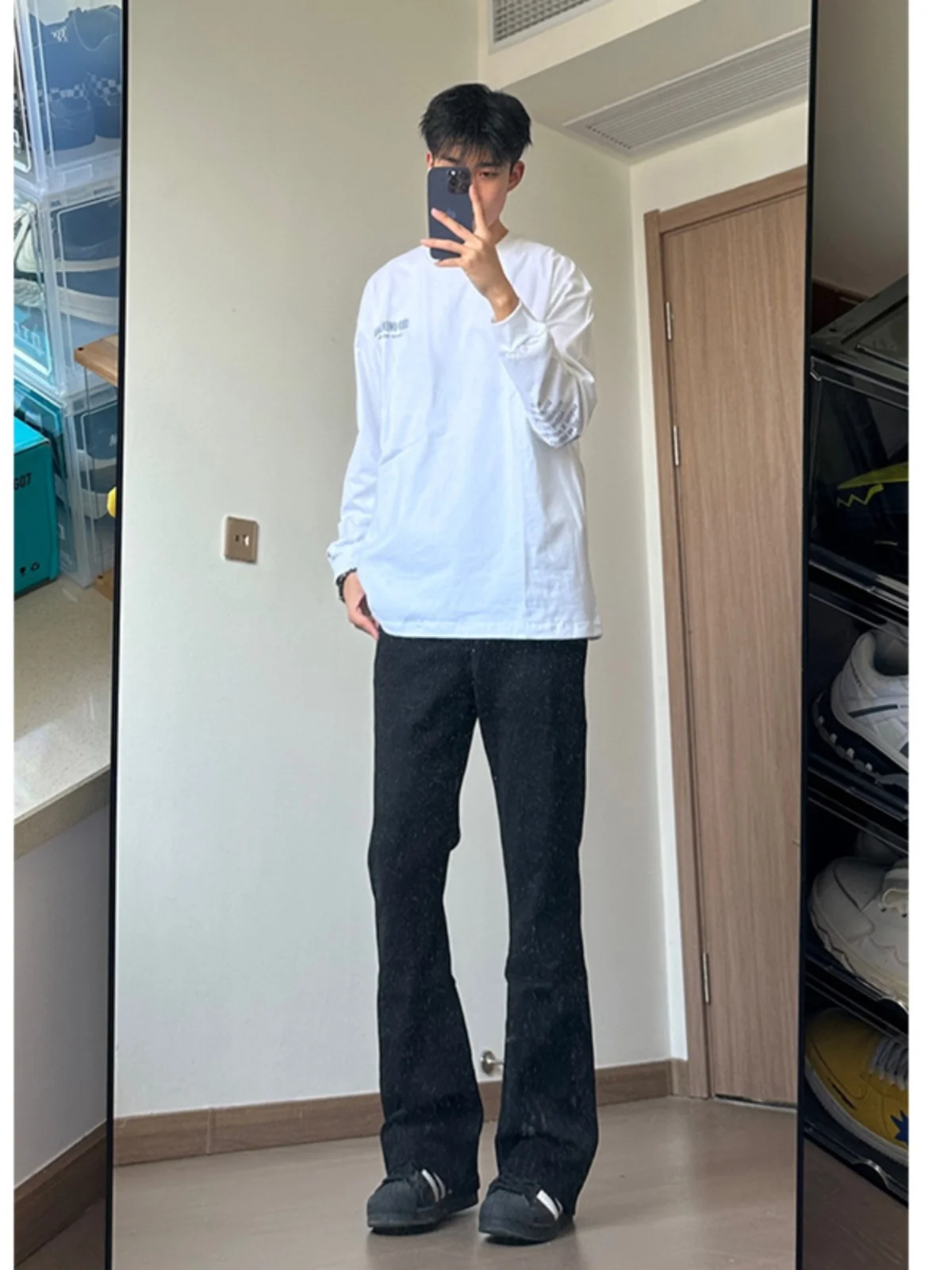 Cleanfit Bla Stretchy Slim Fit Jeans Men's Summer Elastic Straight Leggings American High Street Rise Micro Flared Pants
Cleanfit Bla Stretchy Slim Fit Jeans Men's Summer Elastic Straight Leggings American High Street Rise Micro Flared Pants