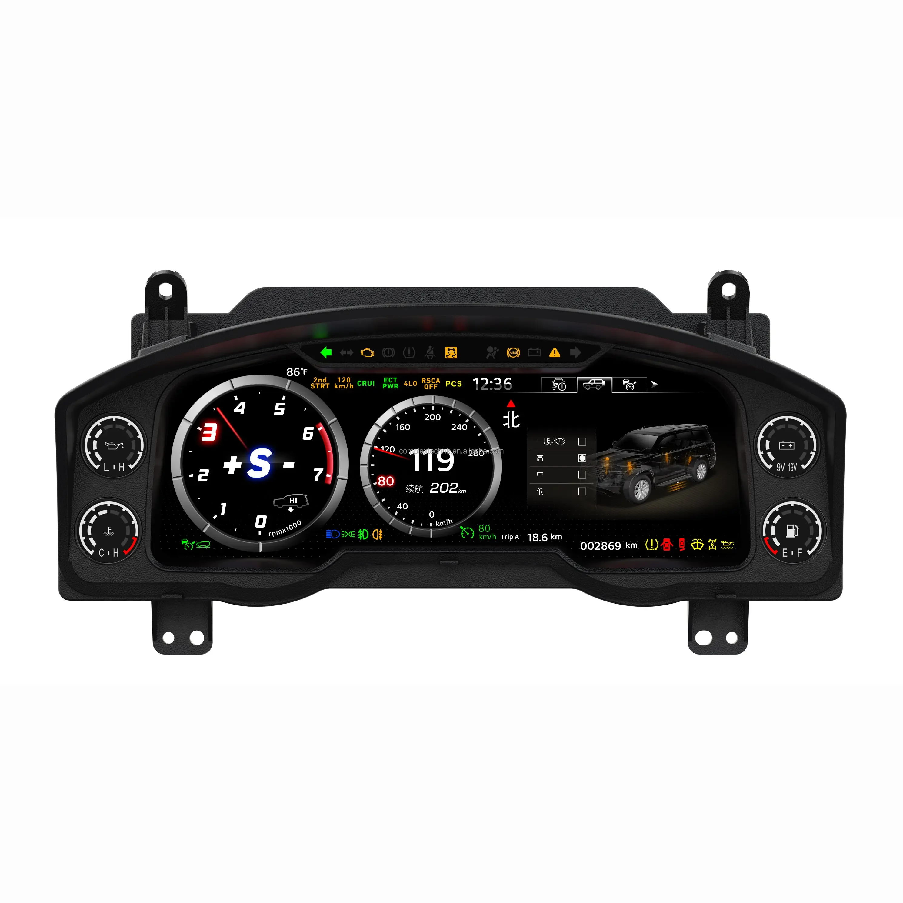 Car Digital Cluster for Toyota LandCruiser LC200 2008-2021 Lcd Speedometer Multifunctional Instrument Dashboard
Car Digital Cluster for Toyota LandCruiser LC200 2008-2021 Lcd Speedometer Multifunctional Instrument Dashboard