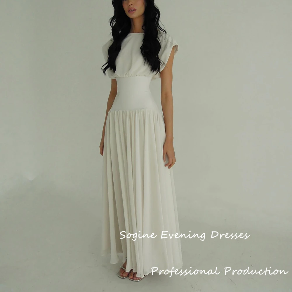 Chiffon Prom Dresses For Women 2025 Elegant Maxi Evening Dress Puff Sleeve فساتين سهرة A-Line Plated High Waist Платье Вечернее
Chiffon Prom Dresses For Women 2025 Elegant Maxi Evening Dress Puff Sleeve فساتين سهرة A-Line Plated High Waist Платье Вечернее