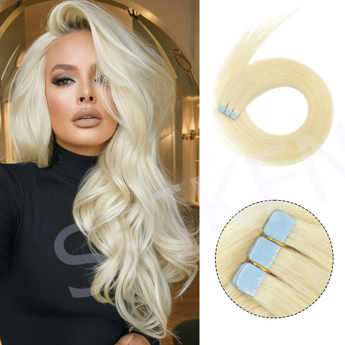 Mini Tape In Human Hair Extensions Straight Invisible Adhensive Tape Hair for Women Tapeins Seamless Sleek Hair Extensions
Mini Tape In Human Hair Extensions Straight Invisible Adhensive Tape Hair for Women Tapeins Seamless Sleek Hair Extensions
