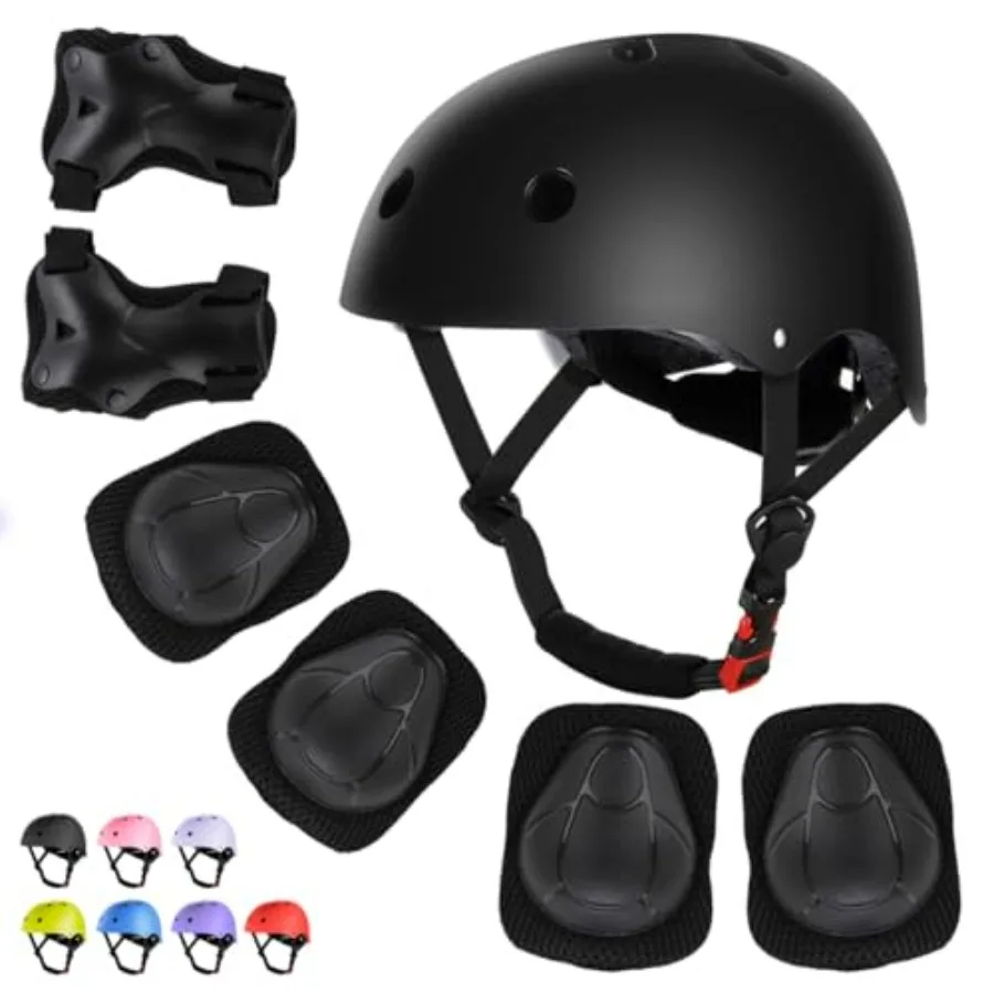 Bike Helmet Set Skateboard Knee Pads, Helmet Pad Set Protective Gear Set Adjustable for Girls 3-14 Helmet Elbow Pads Wrist Guar
Bike Helmet Set Skateboard Knee Pads, Helmet Pad Set Protective Gear Set Adjustable for Girls 3-14 Helmet Elbow Pads Wrist Guar