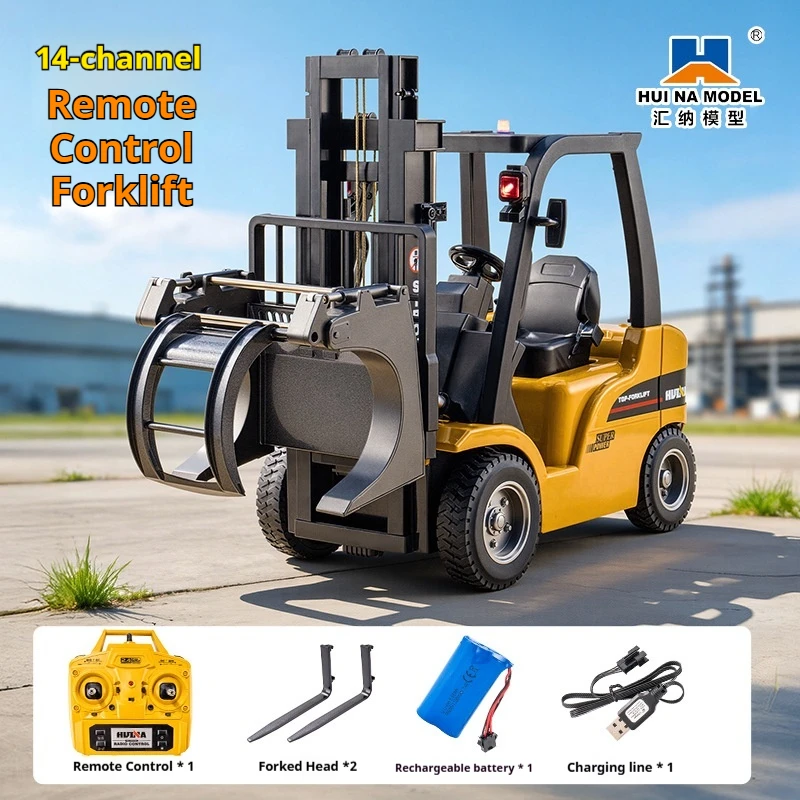 Hui Na Model Rc Clamp Forklift 1/14 Large Scale 14 Channel Alloy Remote Control Heavy Duty Engineering Vehicle Rc Toys
Hui Na Model Rc Clamp Forklift 1/14 Large Scale 14 Channel Alloy Remote Control Heavy Duty Engineering Vehicle Rc Toys