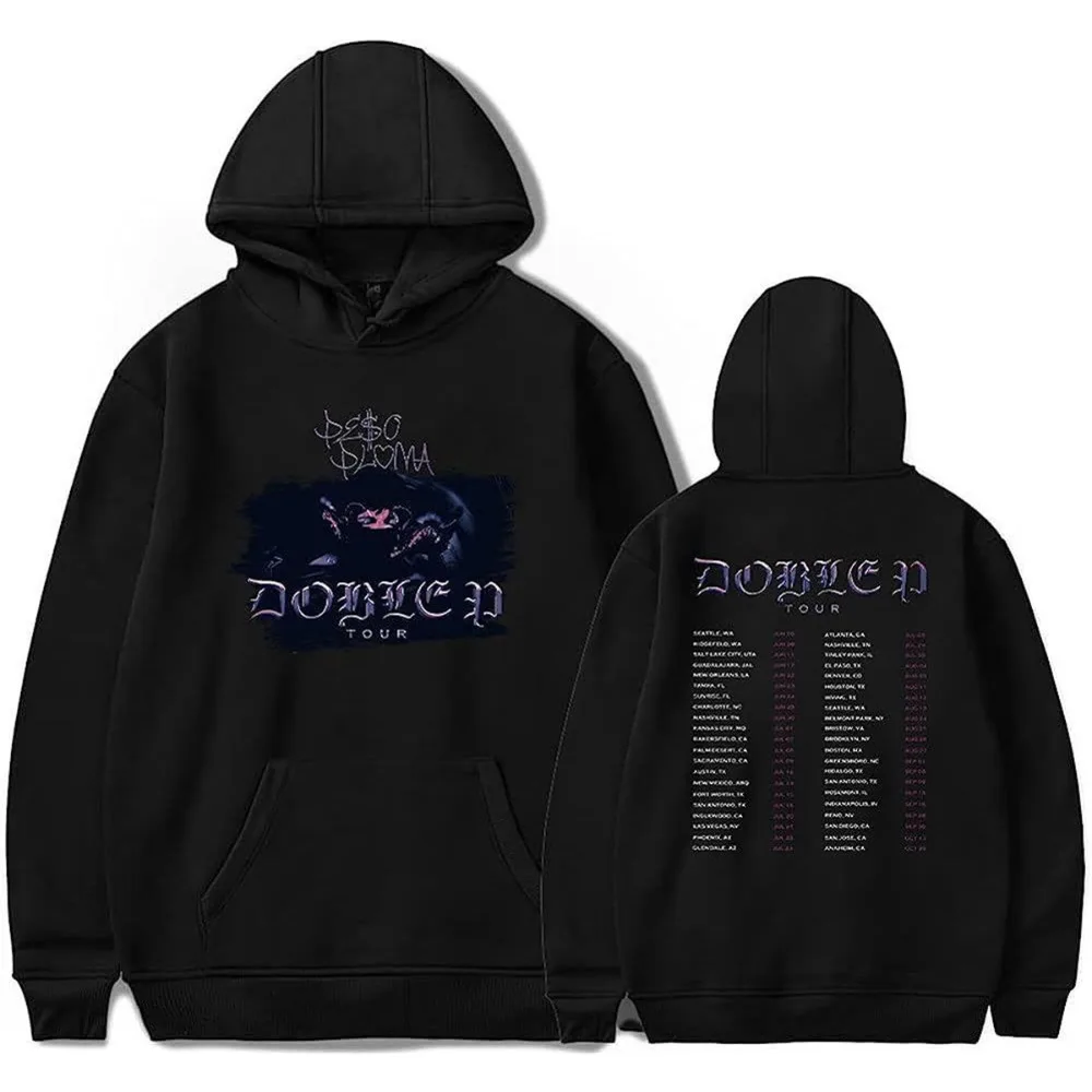 Peso Pluma Doble P Tour 2023 Oversized Women/Men Hoodie Sweatshirt Y2K Streetwear Hip Hop Pullover Hooded Jacket Outerwear
Peso Pluma Doble P Tour 2023 Oversized Women/Men Hoodie Sweatshirt Y2K Streetwear Hip Hop Pullover Hooded Jacket Outerwear