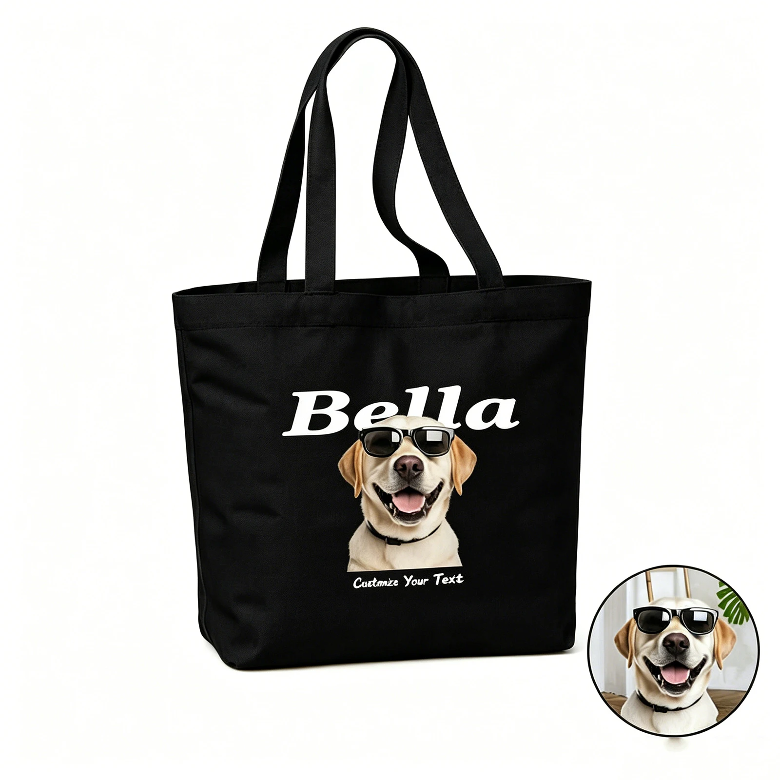 Canvas Tote Bag Personalized Custom Dog Portrait Face Name Print Cotton Shopping Bag Reusable Shoulder Bag Dog Mom Gift
Canvas Tote Bag Personalized Custom Dog Portrait Face Name Print Cotton Shopping Bag Reusable Shoulder Bag Dog Mom Gift