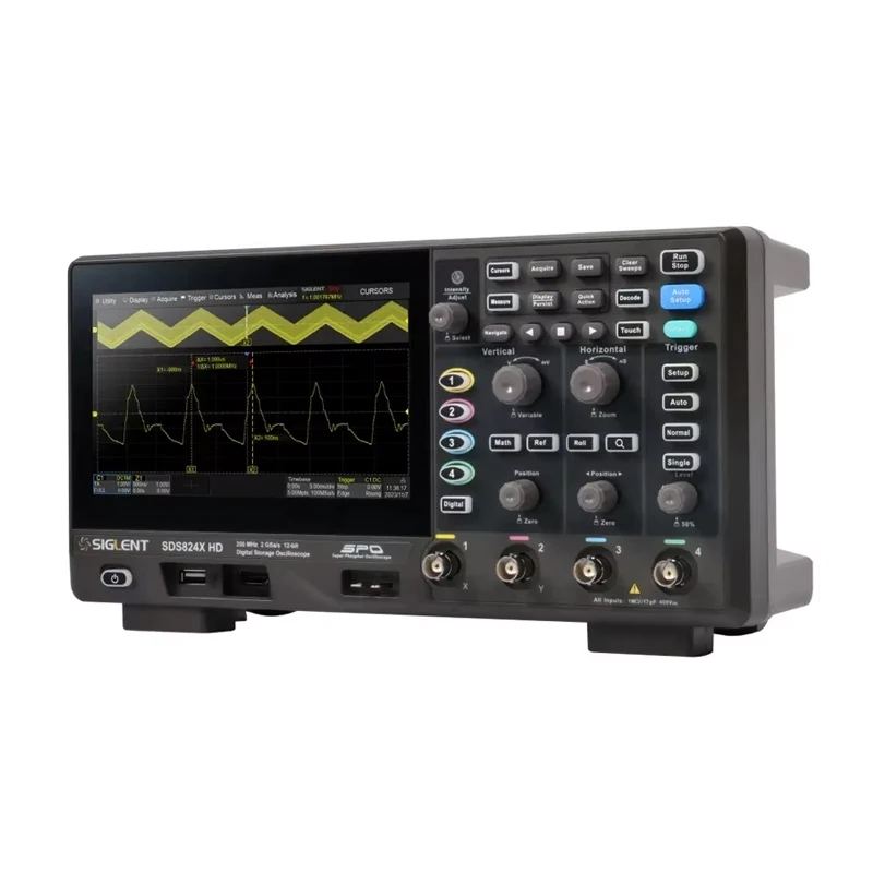 SDS802X SDS804X SDS814X SDS824X 70MHz HD 4Channels Digital Oscilloscope Bandwidth Oscilloscope Tester Tools
SDS802X SDS804X SDS814X SDS824X 70MHz HD 4Channels Digital Oscilloscope Bandwidth Oscilloscope Tester Tools