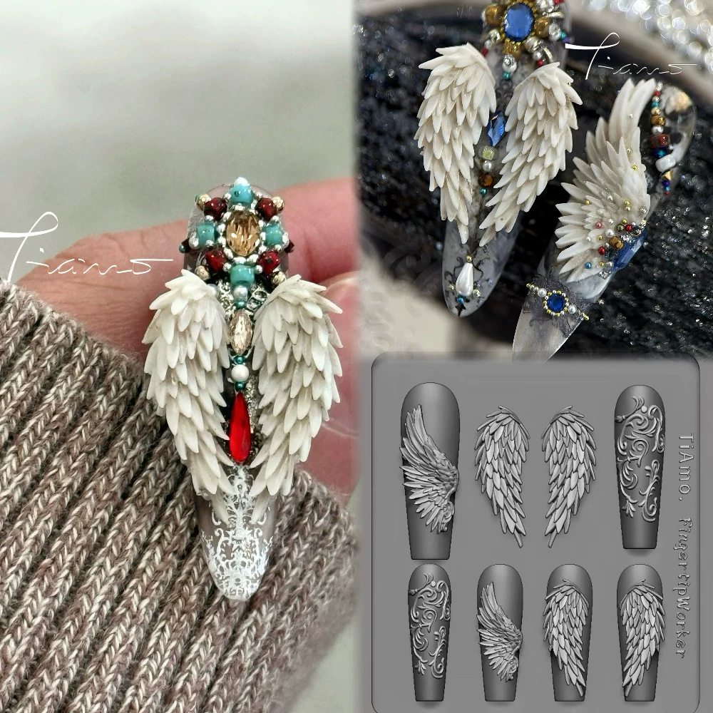 Diy Animals Silicone Nail Art Templates Mold Decorations Wings Design Silicone 3D Acrylic Nail Art Carving Mold Party Sticker
Diy Animals Silicone Nail Art Templates Mold Decorations Wings Design Silicone 3D Acrylic Nail Art Carving Mold Party Sticker