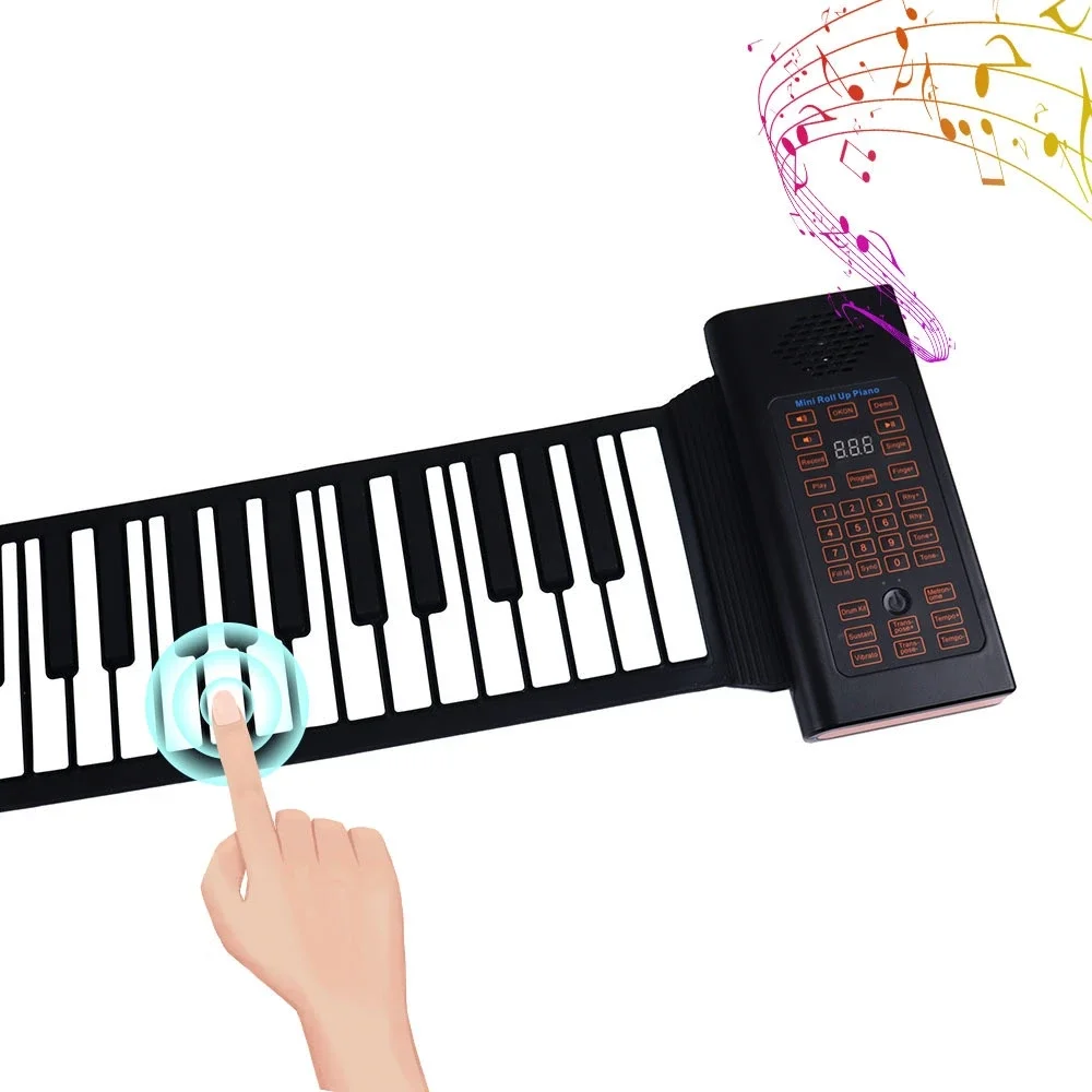 61 Keys Electronic Piano Portable Foldable Silicone Piano Keyboard For Beginners,Adult Kid Music Gift Rechargeable Piano
61 Keys Electronic Piano Portable Foldable Silicone Piano Keyboard For Beginners,Adult Kid Music Gift Rechargeable Piano
